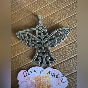 James Avery Retired Hummingbird Openwork Pendant! 925
